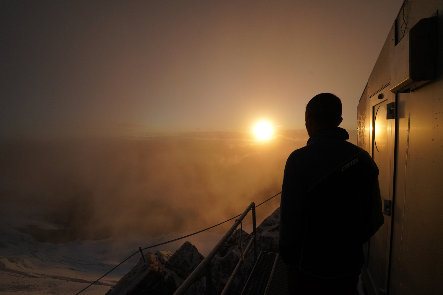 In montagna al tramonto